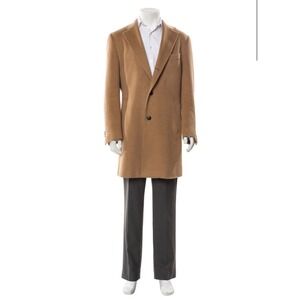 Suitsupply Vicenza 100% Camel Hair Overcoat Colombo Tan Mens 42 J455I